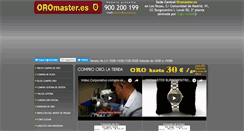 Desktop Screenshot of oromaster.es