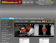 Tablet Screenshot of oromaster.es